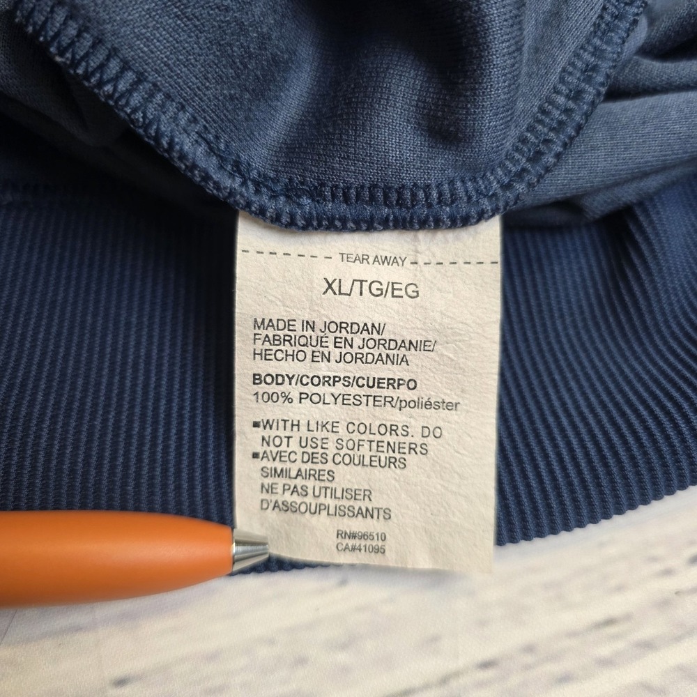 Under Armour Golf Storm Sweater XL Fleece Snap Mock Neck Blue Loose Fit Coldgear - Picture 6 of 11